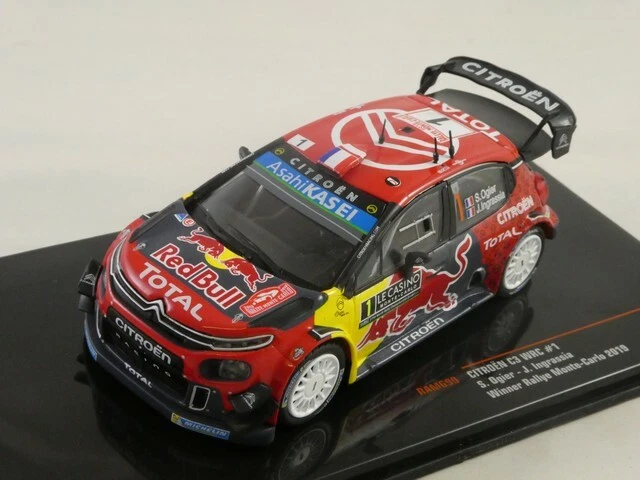 1 43 Ixo CITROEN C3 WRC Winner Rally Monte Carlo Ogier/ingrassia 2019