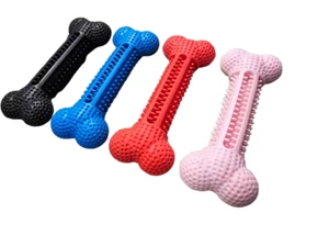 4 Dog Toothbrush Chew Toy Bone Pet Dental Teeth Brushing Cleaner Stick Oral Care - Picture 1 of 7
