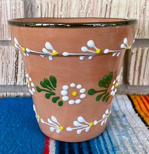 Mexican Ceramic Flower Pot Planter Folk Art Pottery Handmade Talavera #7 - Picture 1 of 8