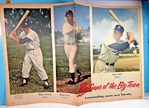 🔥1953 New York Newspaper Big Guns Big Town Mantle, Snider, Irvin🔥VERY RARE!! - Picture 1 of 6