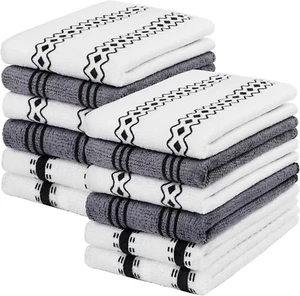 Microfiber Cleaning Cloth, Kitchen Towels 12 Pack, Lint Free, Scratch-Free, High - Picture 1 of 12