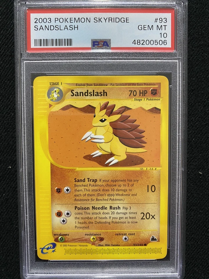 2003 Pokemon Skyridge Sandslash 93/144 PSA 10 Gem Mint - Image 1 of 1