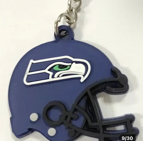 Seattle Seahawks rubber helmet keychain Cover