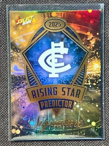 2025 FOOTY STARS CARLTON RISING STAR PREDICTOR SIGNATURE GOLD 056/220 RPSG3 - Picture 1 of 2