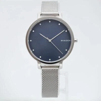 Reloj de cuarzo Skagen Hagen acero azul marino esfera cristal malla pulsera damas SKW2582 Foto 1 de 3
