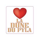 Autocollant I Love La Dune Du Pyla Stickers Adhésif Logo 1 Taille:8 Cm