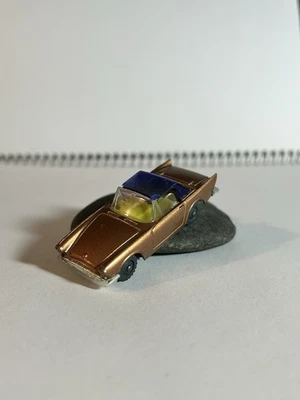 Coche de juguete Husky vintage diecast años 60 Sunbeam Alpine convertible cobre con techo azul Foto 1 de 4