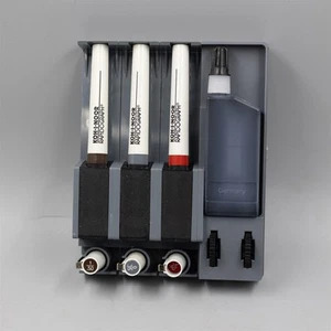 Koh-i-Noor Rapidograph 3-pen Set with Ink & Modular Selector Case Vintage - Picture 1 of 3