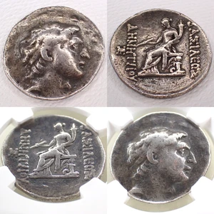🔥 162-150 v. Chr. Seleukidenreich (Demetrius I. Soter) AR Tetradrachme NGC VG 5/5:3/5 - Bild 1 von 24