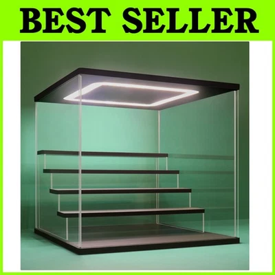 LED Light Acrylic Display Stand 5Tier Storage Box 12inch - Image 1 of 4