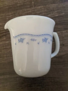 PYREX CORNING MORNING BLUE TALL CREAMER GENTLY USED CONDITION FREE USA SHIP - Picture 1 of 4