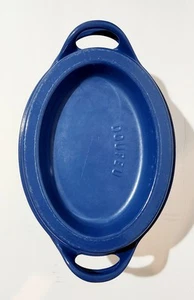 Le Creuset blau emaillierter Gusseisen Topf selbstbräunend Doufeu Deckel #32 - Bild 1 von 16