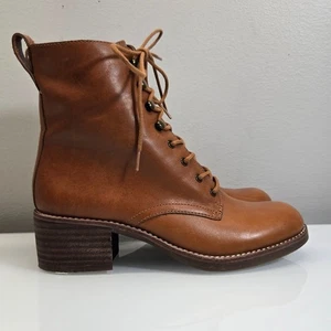 Botas Madewell Combat Granny para mujer 6.5 The Patti silla inglesa cuero marrón - Imagen 1 de 12