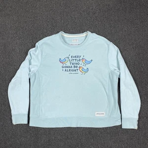 Life Is Good Sweatshirt Everything Is Going To Be All Right Damen Blau Gr. XL - Bild 1 von 7
