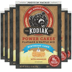 Kodiak Cakes Power - Protein Pancake Mix & Waffle 18 Ounce (Pack of 6) - Picture 1 of 7