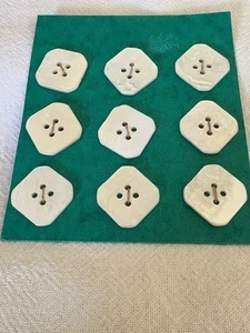 9 botones cuadrados grandes vintage madreperla - Imagen 1 de 2