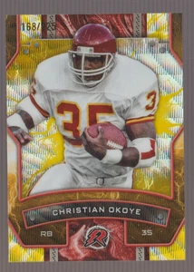 2024 Topps Resurgence Christian Okoye /225 Yellow Surge Refractor #48 Chiefs - Bild 1 von 2