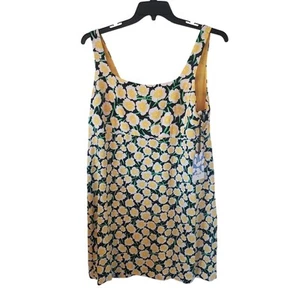 Diane Von Furstenberg X Target Yellow Poppy Sleeveless Dress Plus Size 16 NEW - Picture 1 of 4