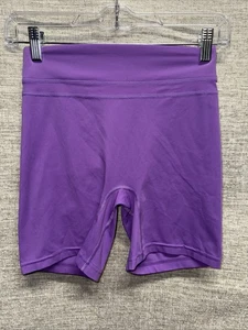 Tom Tiger Damen-Booty-Shorts hoch tailliert Fitnessstudio Training lila Größe S - Bild 1 von 3