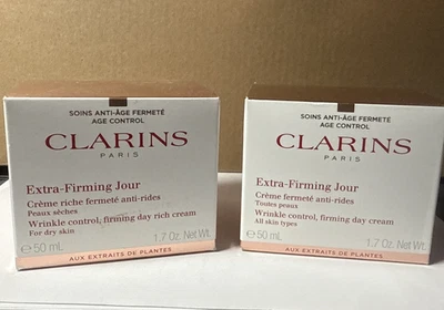 Crema de día reafirmante Clarins Extra Firming Jour control de arrugas nueva en caja 1,7 oz sellada Foto 1 de 4