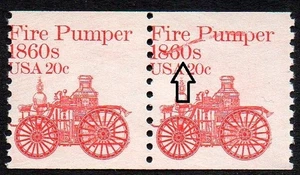 1908 20c Fire Pumper smear MNH - Picture 1 of 1