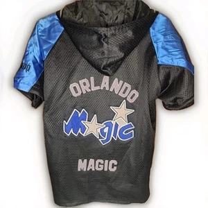 Vintage Orlando Magic Herren schwarz blau durchgehender Reißverschluss Aufwärmjacke Größe Large? - Bild 1 von 5