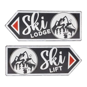 Ski Lift Lodge Sign (Set of 6) - Picture 1 of 7