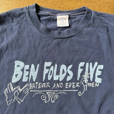 Camisa De Colección 1997 Ben Folds Five Manga Larga L Whatever And Ever Amen Band Theashed Foto 1 de 4