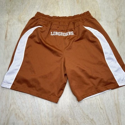 USED LG Texas Longhorns Nike Baggy Basketball Shorts Burnt Orange No Pockets - Image 1 of 4