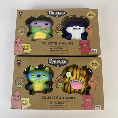 Fuggler TMNT Figures Lot Of 2 Funny Ugly Monster Collectible Leonardo Donatello - Image 1 of 4