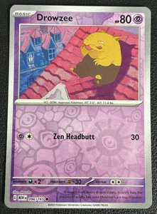 Tarjeta Pokémon Drowzee Reverse Holo casi nueva 096/165 escarlata y violeta 151 - Imagen 1 de 2
