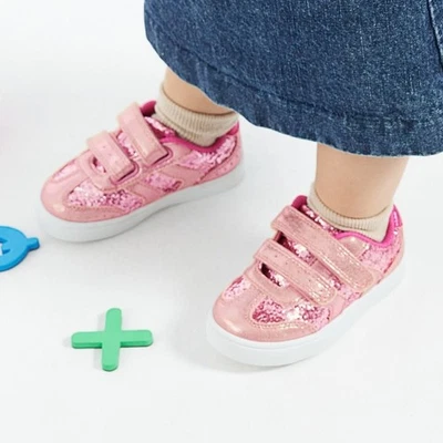 Zapatillas sin cordones Dr Scholl's para niños pequeños 12M rosa imitación cuero Madison Play LB13-13 Foto 1 de 4