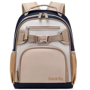 Brown Gray Mini Toddler Backpack, Boys 2-4, Little Kids Preschool Bookbag - Picture 1 of 8