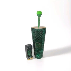 Starbucks Wicked Green Emerald City Cup con topper + llavero 2024 edición limitada. - Imagen 1 de 5