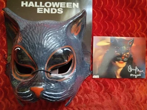 SELTENE HALLOWEEN ENDET ALLISON SCHWARZE KATZE MASKE HORRORFILM DISPLAY MICHAEL MYERS - Bild 1 von 4