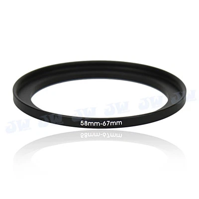 58-67mm Step-Up Metal Adapter Ring / 58mm Lens to 67mm UV CPL Filter Accessory - Image 1 of 3