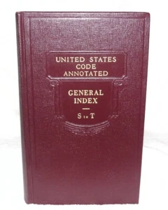 United States Code Annotated 1971 GENERAL INDEX S TO T. - Picture 1 of 6