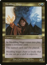 MTG *Meddling Mage X4* (LP/MP) Planeshift Magic the Gathering Free Shipping