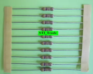 4.7 Ohm - Lot of 10 Resistors 4.7 Ohm 1/2 W 0.5W 5% Half Watt 10X -- BONUS! - Picture 1 of 3