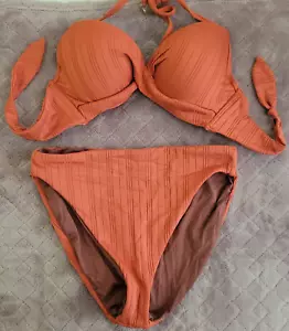 Bikini donna Vince Camuto nuoto arancione 2 pezzi taglia XS - Foto 1 di 6