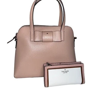 Kate Spade Maise Matthew Street bag in Rosycheeks and Braylon Patterson Wallet - Picture 1 of 12