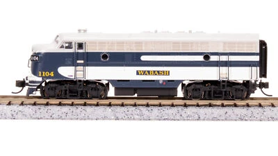 Broadway Limited 7763 N WAB EMD F7 AB As-Delivered Diesel Locomotive #1104/1104B - Image 1 of 4