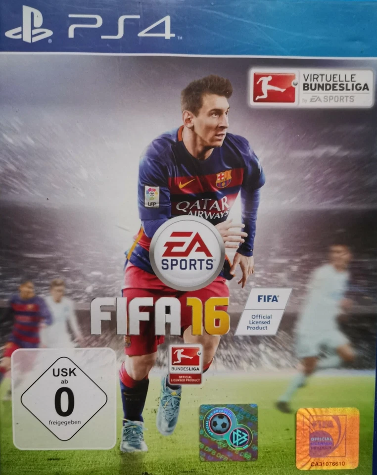 FIFA 16 Sony PlayStation 4, 2015 Virtuelle Bundesliga PS4 Gut Bluray Disk OVP - Bild 1 von 1