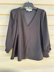 Blusa Tuckernuck Para Mujer Talla S Negra Easton Swing Acampanada Silenciosa Lujo Clásica - Imagen 1 de 6