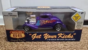 Route 66 Original Toy Company 1:18 1932 Ford 3-Window Purple Neu Originalverpackt - Bild 1 von 10