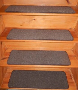 13 Step 9" x 30" + Landing 28'' x 30'' Stair Treads WOOL Woven Carpet. - Picture 1 of 4