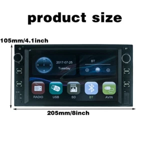 Radio reproductor de MP5 para automóvil con pantalla táctil de 7 pulgadas 2 pulgadas USB/FM/AUX PARA TOYOTA COROLLA 2004-2014 - Imagen 1 de 21