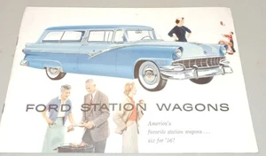 Ford, station wagons, 1956,pamphlet,dealership,sales - Picture 1 of 6
