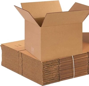 25 Box 14x12x10 Cardboard Shipping Boxes Cartons Packing Moving Mailing Storage - Picture 1 of 5