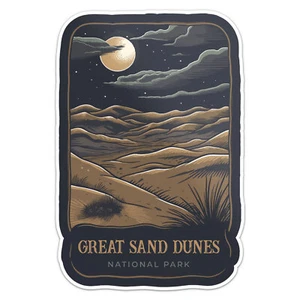 Great Sand Dunes Nationalpark Aufkleber Vinyl Autoaufkleber - Bild 1 von 4